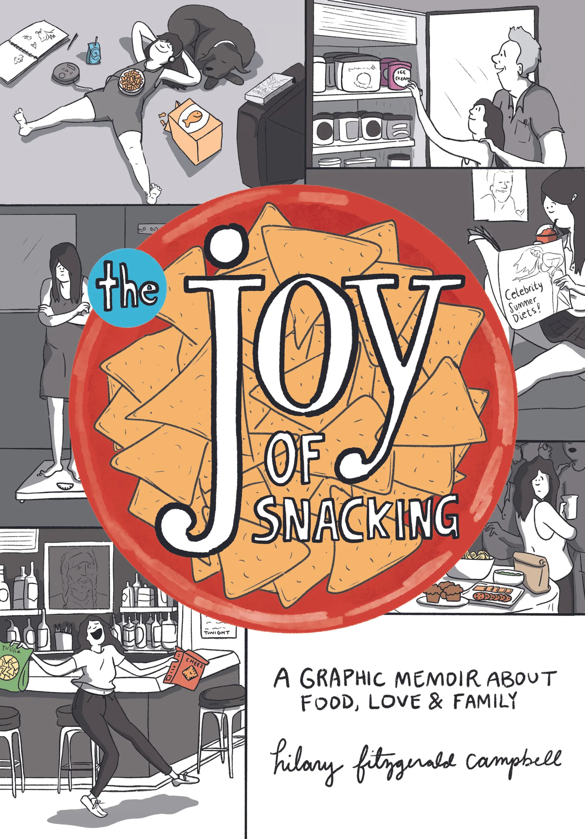 The Joy of Snacking graphic memoir cover by Hilary Fitzgerald Campbell