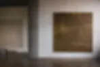 Galerie Ground gallery space with two framed artworks on white wall, minimalist display.